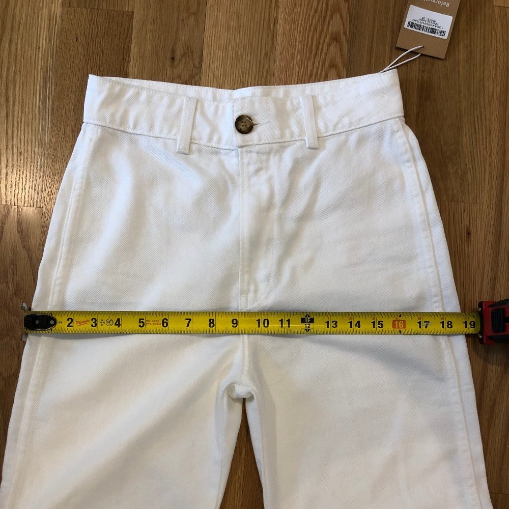 Brand New Reformation White High Rise Jeans! - Picture 11 of 12